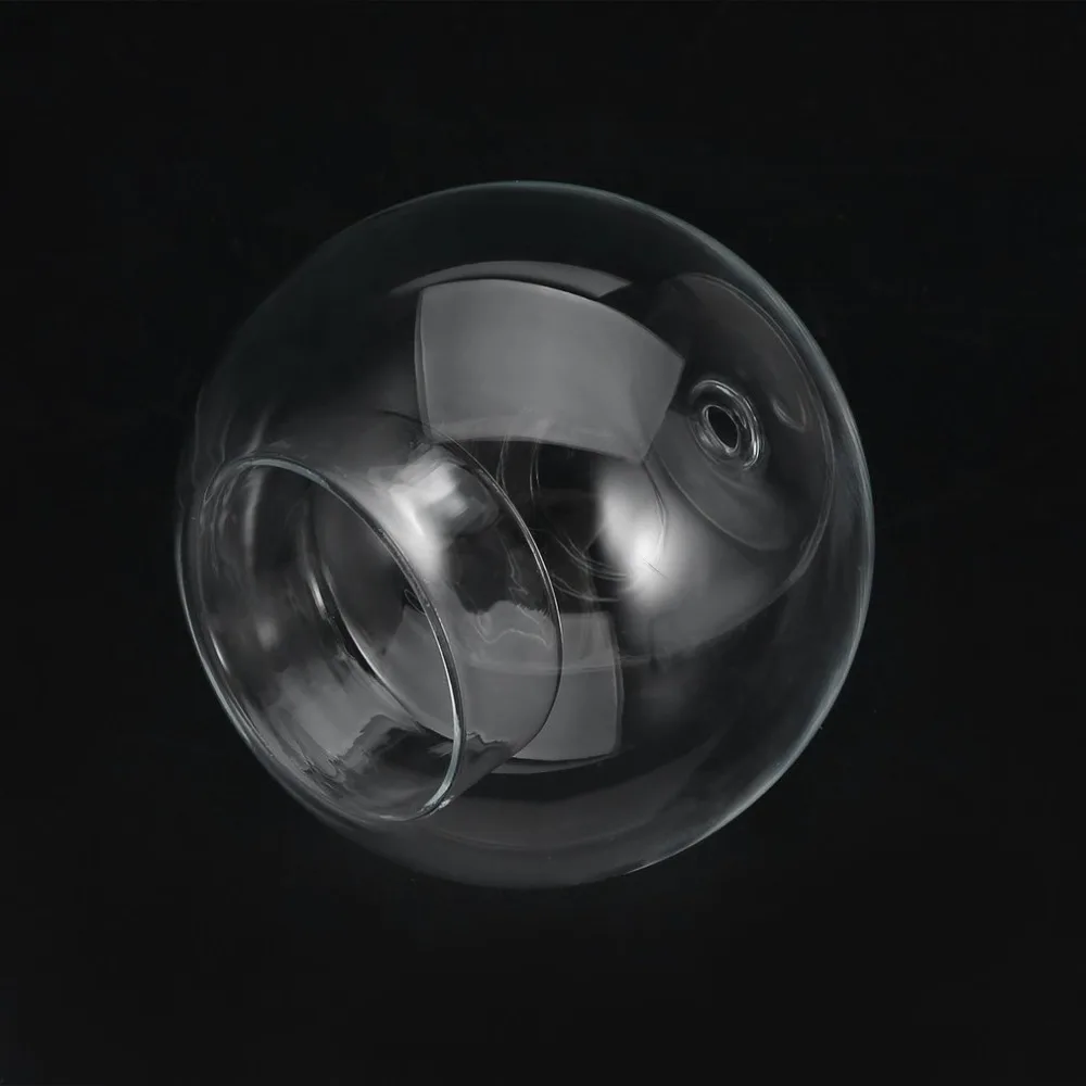 8CM/10CM/12CM Transparent Round Hollow Heat Resistant Glass Candle Holder Wedding Fine Candlestick Dining Room Home Decoration
