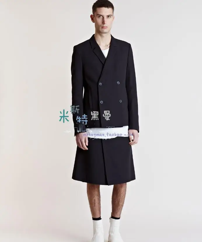 2019 Подиум европейский и американский стиль мужской Простой повседневный костюм