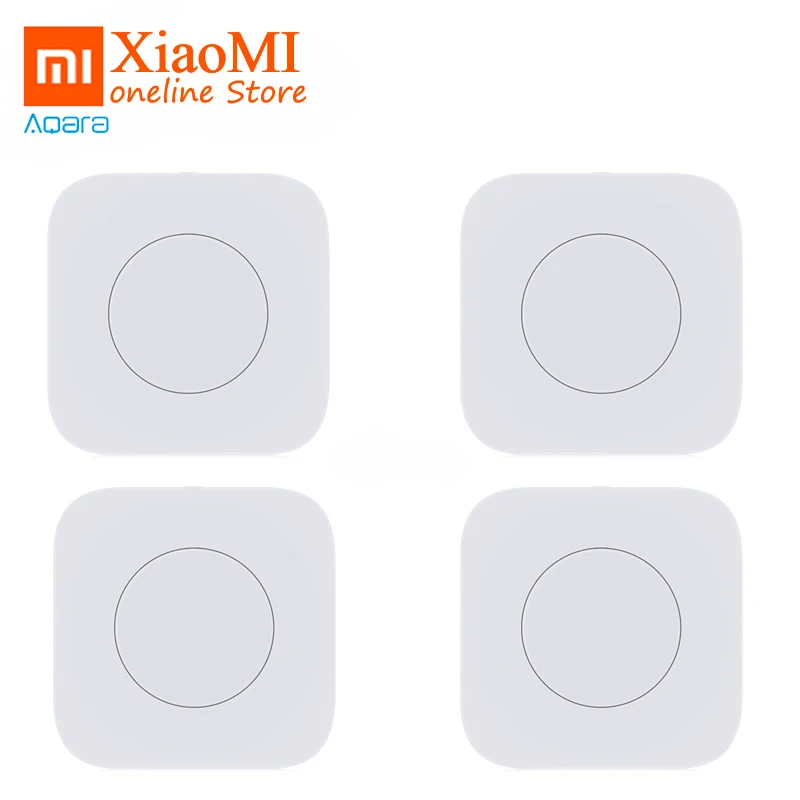 Умный беспроводной переключатель Xiaomi Aqara, умный пульт дистанционного управления одним ключом, интеллектуальное приложение MiJia, приложение для домашней безопасности, управление приложением