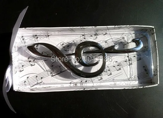 100 шт./лот Свадебные сувениры Креативный дизайн нержавеющая сталь музыкальная