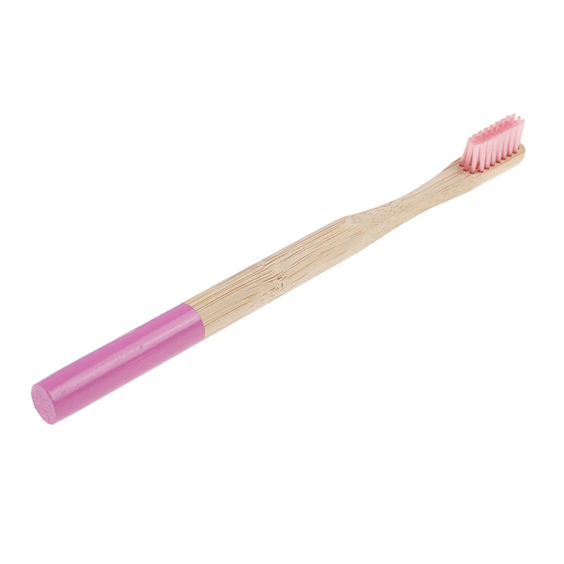 

Head Bamboo Toothbrush Wholesale Environment Wooden Rainbow Bamboo Toothbrush Oral Care Soft Bristle 1pc