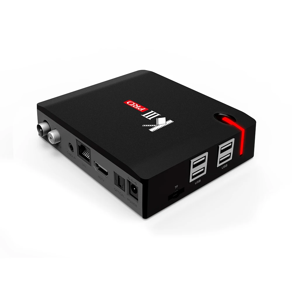 K3 Pro Android DVB-S2/T2 комбо приемник Amlogic S912 Восьмиядерный Android 6,0 DDR4 3 Гб флэш 16 Гб WiFi 2,4G/5G LAN 1000M KIII Pro