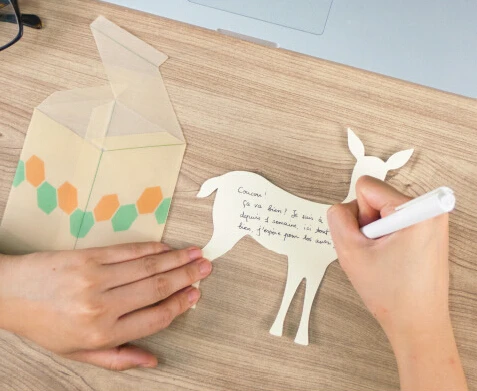 14 шт Олень в коробке 3D пригласительная открытка поздравительная открытка|blank