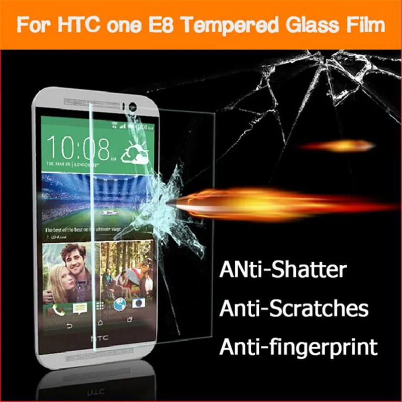 Premium Tempered Glass For HTC One E8 M8St M8Sw M8Sd Dual SIM Screen Protector Toughened Protective Film Guard