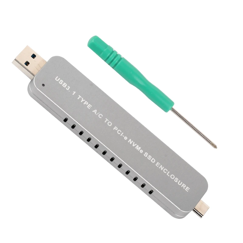 2-в-1 Nvme корпус, Usb 3,1 Gen 2 Pcie Gen 3X2 мост чип Nvme корпус для samsung 960/970 Evo/Pro Wd Black Nvme Ssd