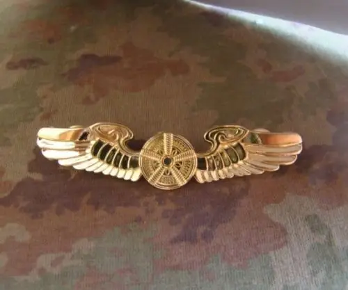 WWII США ВВС пилотов металлический значок на булавке крыло INSIGNIA золотой|Спортивные