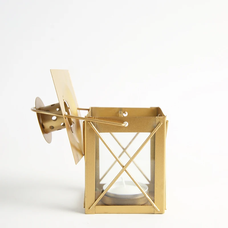 Металлический Подсвечник в стиле ретро Свадебный Золотой подсвечник Декор