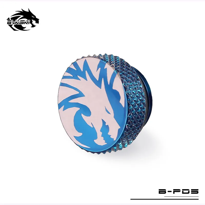 Bykski B-PD5 Emboss Dragon Head Plugs G1/4 Water Cooling Water Stop Plug Hand Plug Multi Colors For PC Radiator Fittings