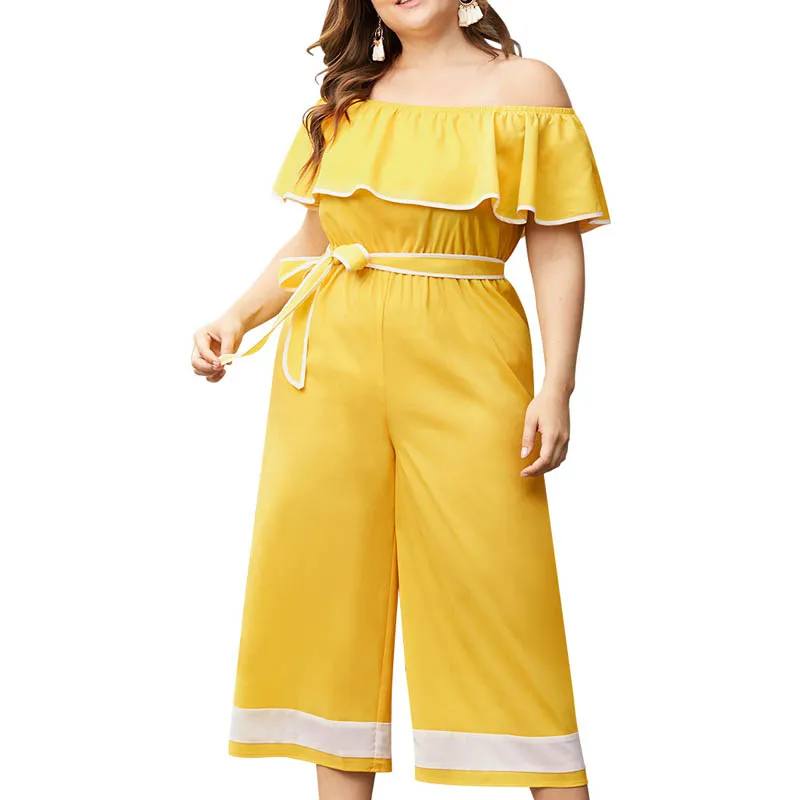 Летние комбинезоны 4XL 5XL 6XL 7XL объем груди 140 см талии 112-140 бедер женские большого