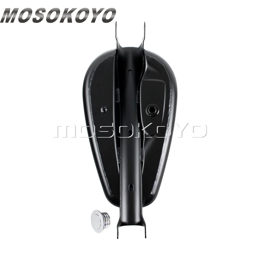3 Гал EFI XL бак мотоцикла черные топливные баки для Harley Sportster Custom Superlow Iron 883 1200 XL883 XL1200