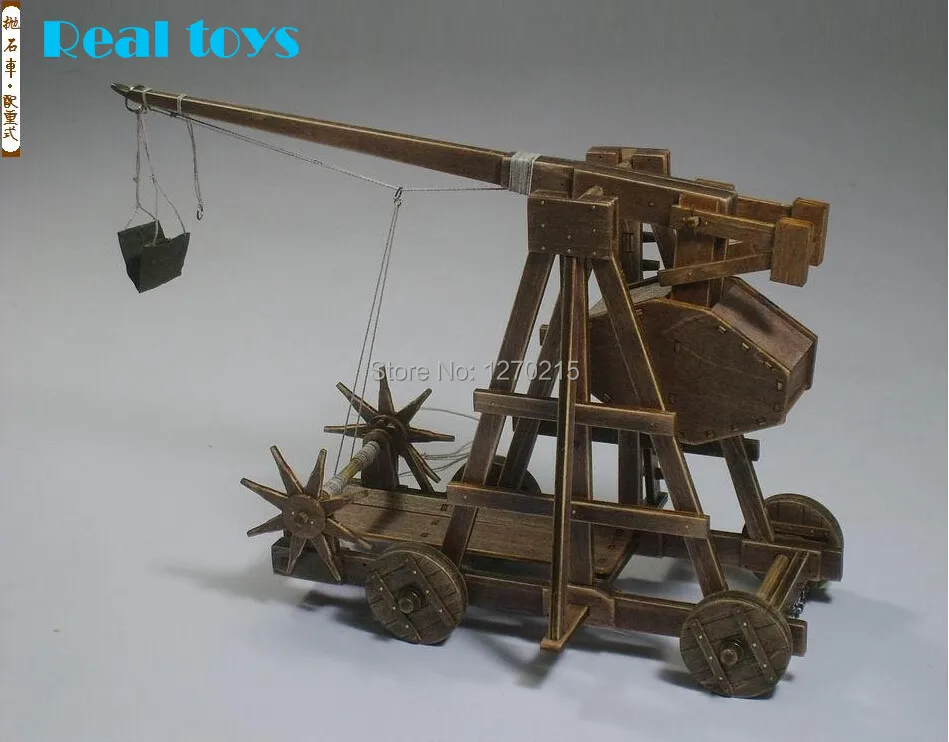 Классические деревянные древние колесницы RealTS сборные из материала