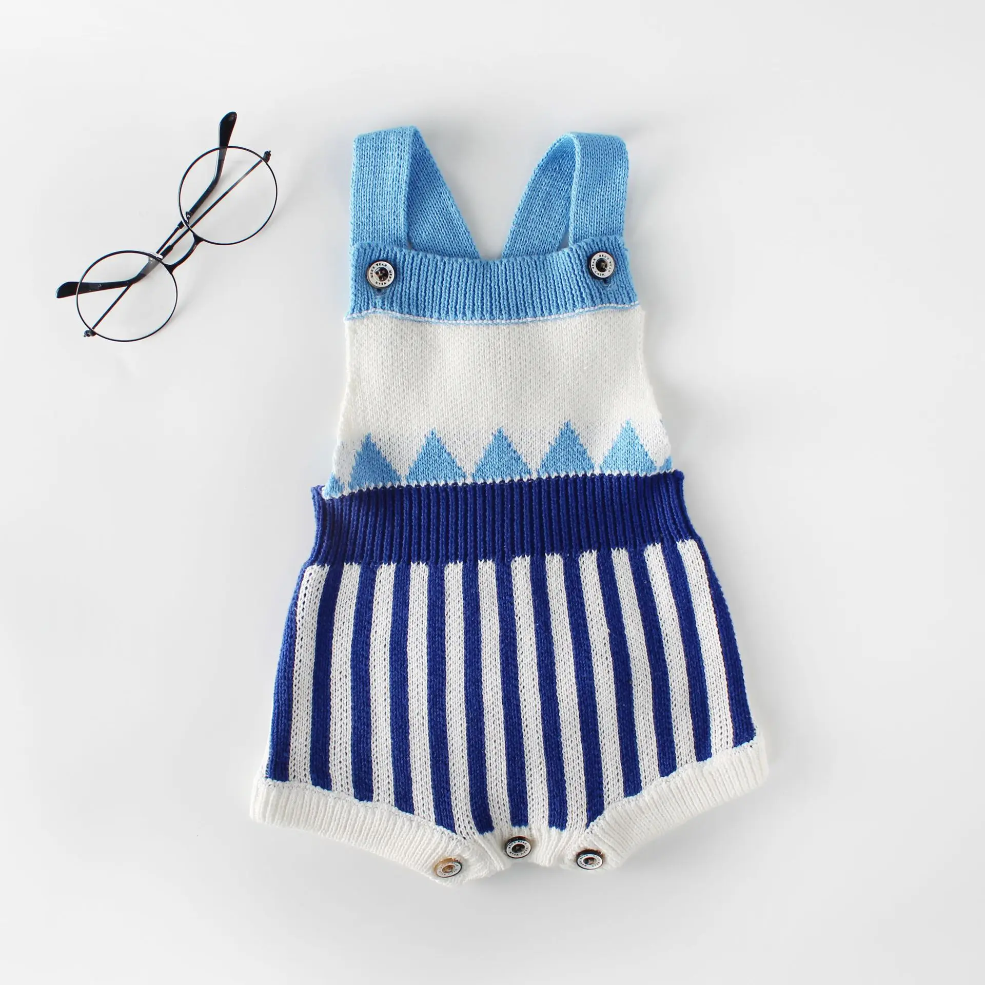 Ins 2018 Infant Baby Knitted Cotton Romper Fashion Kids Autumn Clothings Casual Overalls |