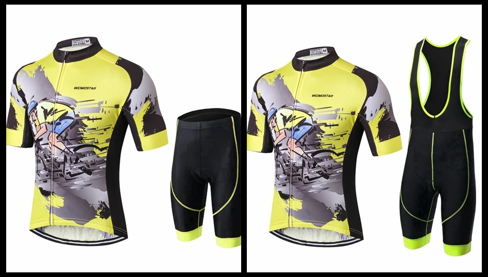 Weimostar зеленая велосипедная одежда Pro Team Велоспорт Джерси Набор Ropa Ciclismo Лето mtb велосипед Джерси горный велосипед одежда
