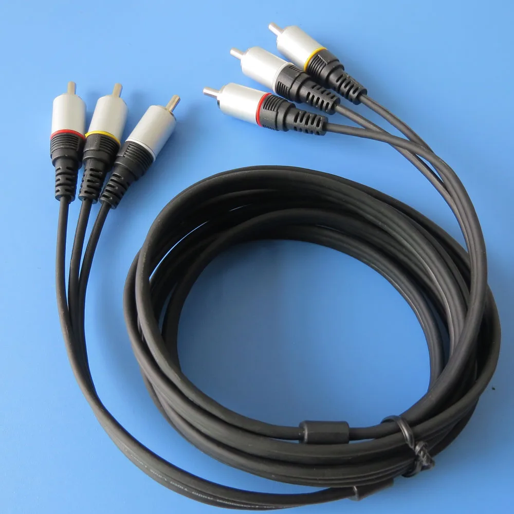 1 50 метровый тройной 3 RCA штекер PHONO для подключения Аудио Композитный видео AV