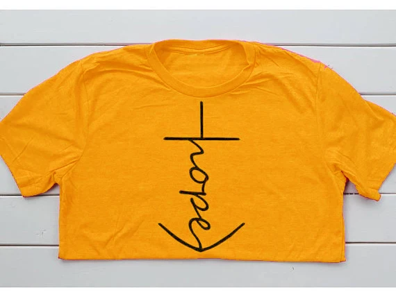 Якорь надежды футболка Hebrews христианские Женщины Мода Смешные Тройники унисекс