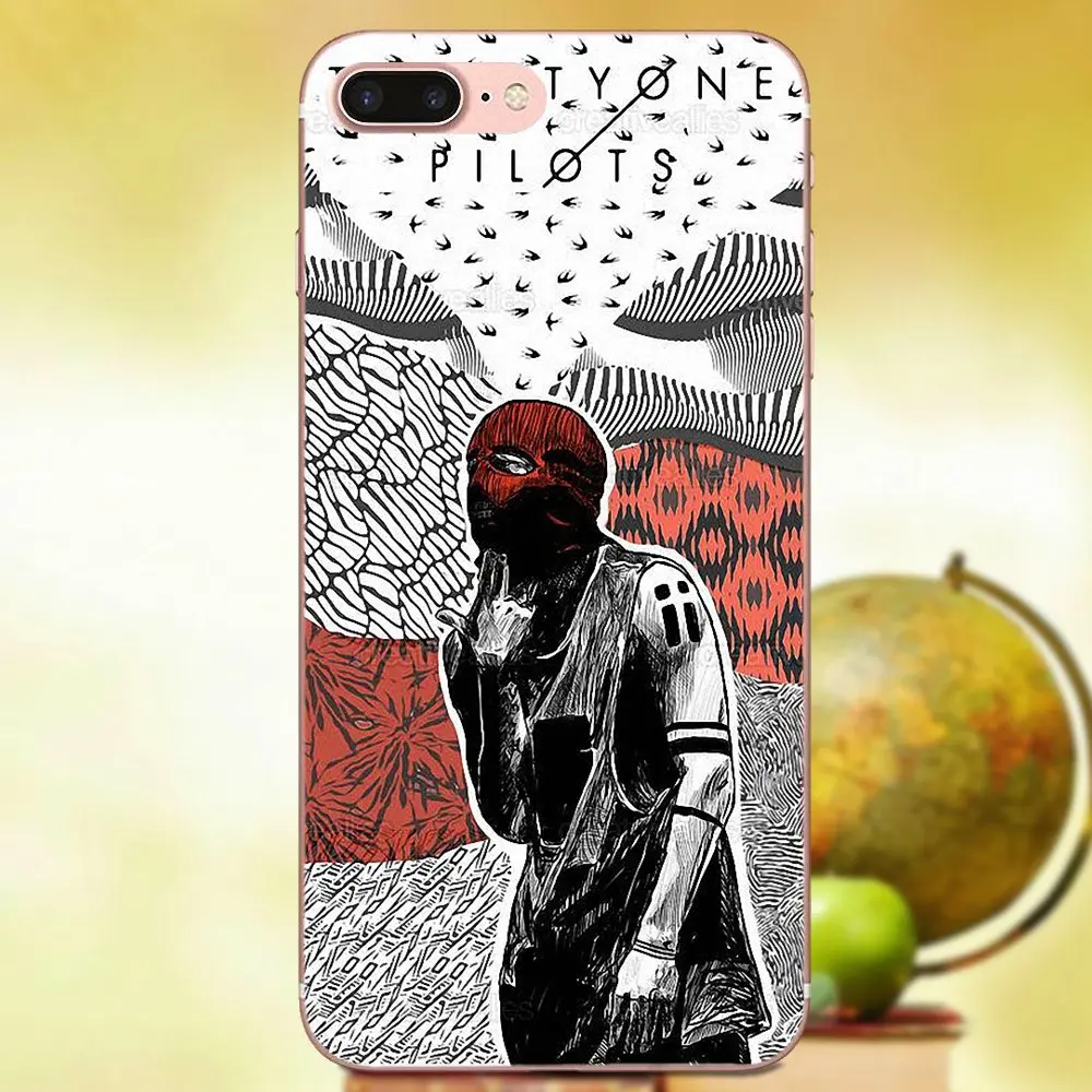 Чехол из ТПУ с постером Twenty One Pilots для Apple iPhone 4 4S 5 5C 5S SE 6 6S 7 8 Plus X XS Max