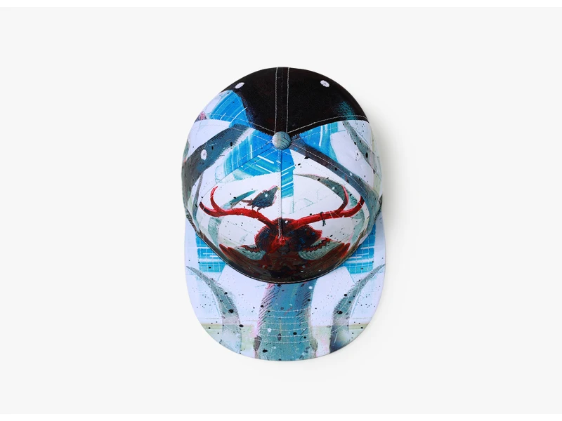 Бренд NUZADA панк Тотем для мужчин и женщин бейсболка Snapback 3D печать хлопок регулируемые шляпы Кости весна лето художественные кепки