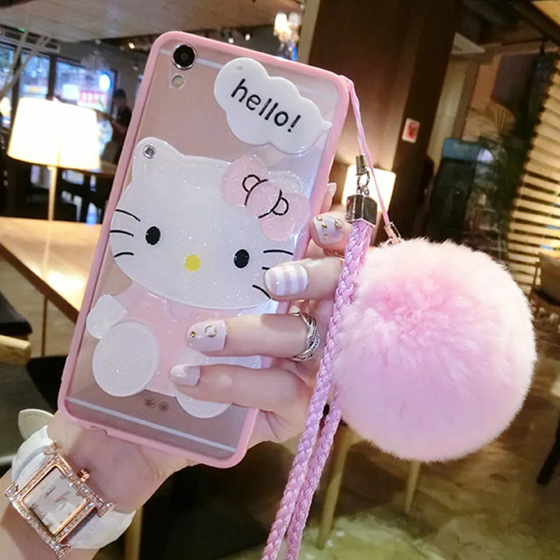 Для iphone 6 6S 7 8 Plus X XS MAX XR Девушки Мода милый кот зеркало медвежонок мягкий чехол для