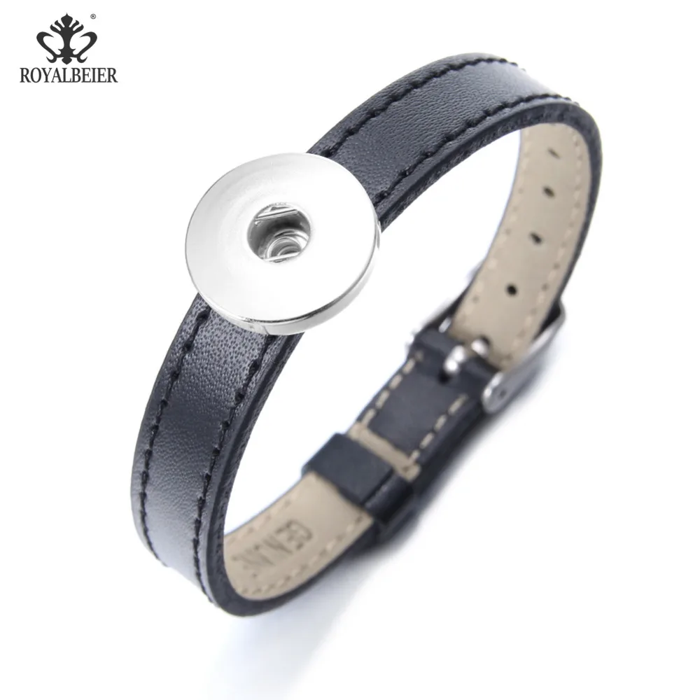 Лидер продаж романтические pulseiras couro Кнопки для браслета браслет из натуральной