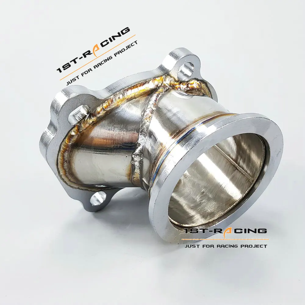 Для GT25 GT28 T25 T28 Turbo Down Pipe 5 bolt to 2 &quot63 мм V band Flange Adapter|v band|v flangeadapter flange |