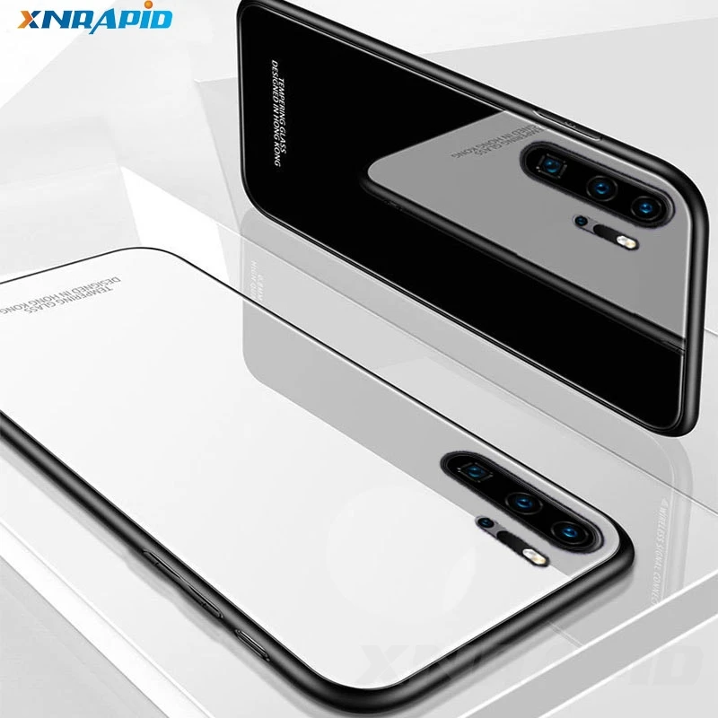 XNRAPID роскошный оригинальный жесткий стеклянный зеркальный чехол для huawei p30 lite pro