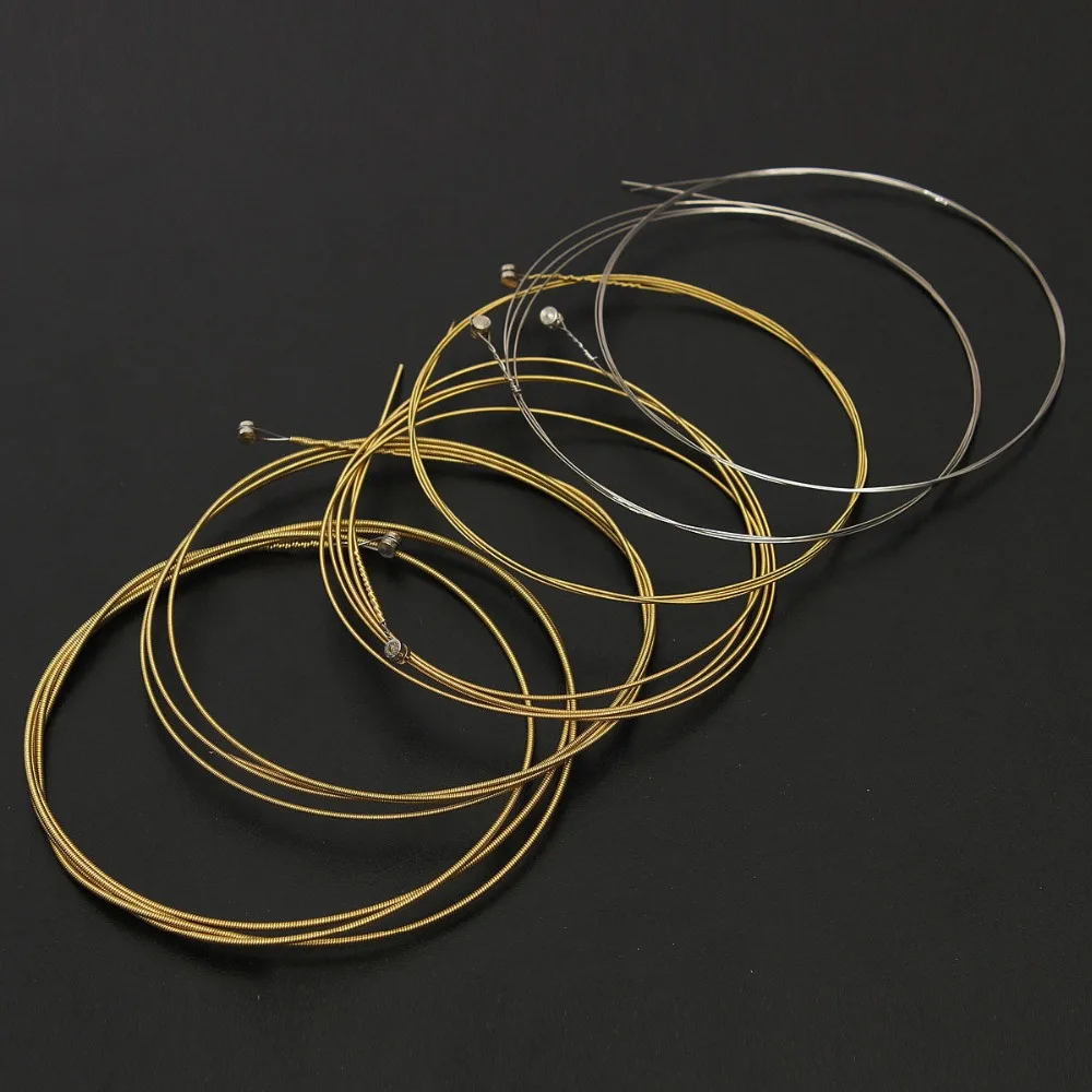 10 компл./лот Сменные стальные акустические Классические гитарные струны из