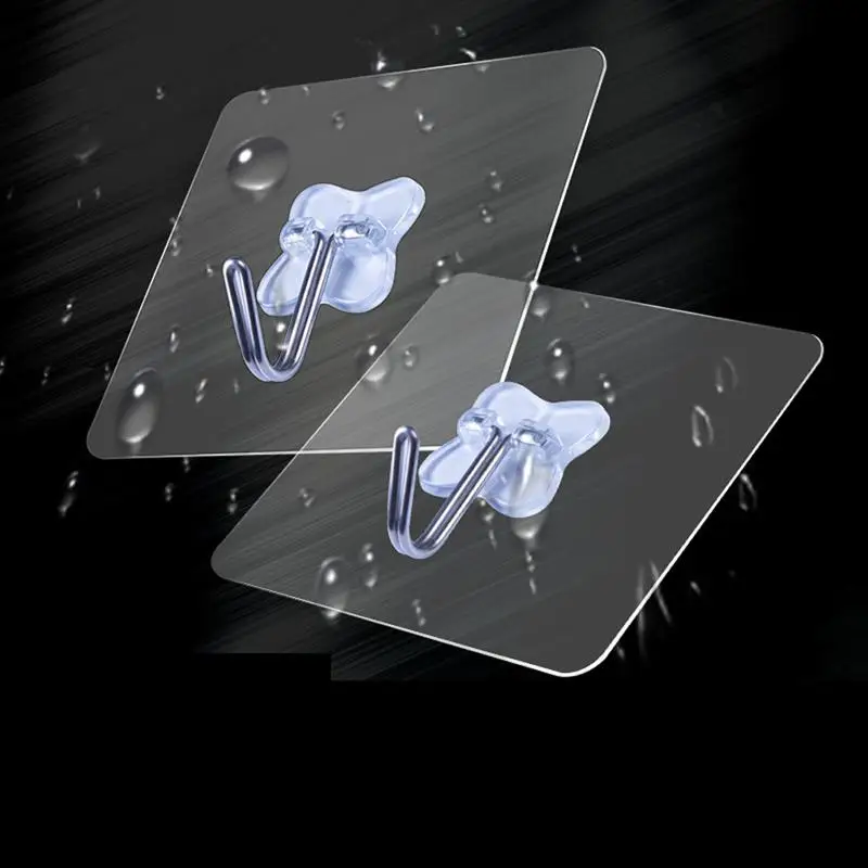 6 шт настенные потолочные крючки клевера клейкие липкие ногти бесплатно