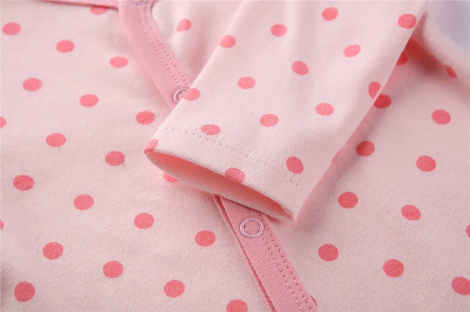 Модный хлопковый комбинезон с длинными рукавами для новорожденных 4 шт./компл. |