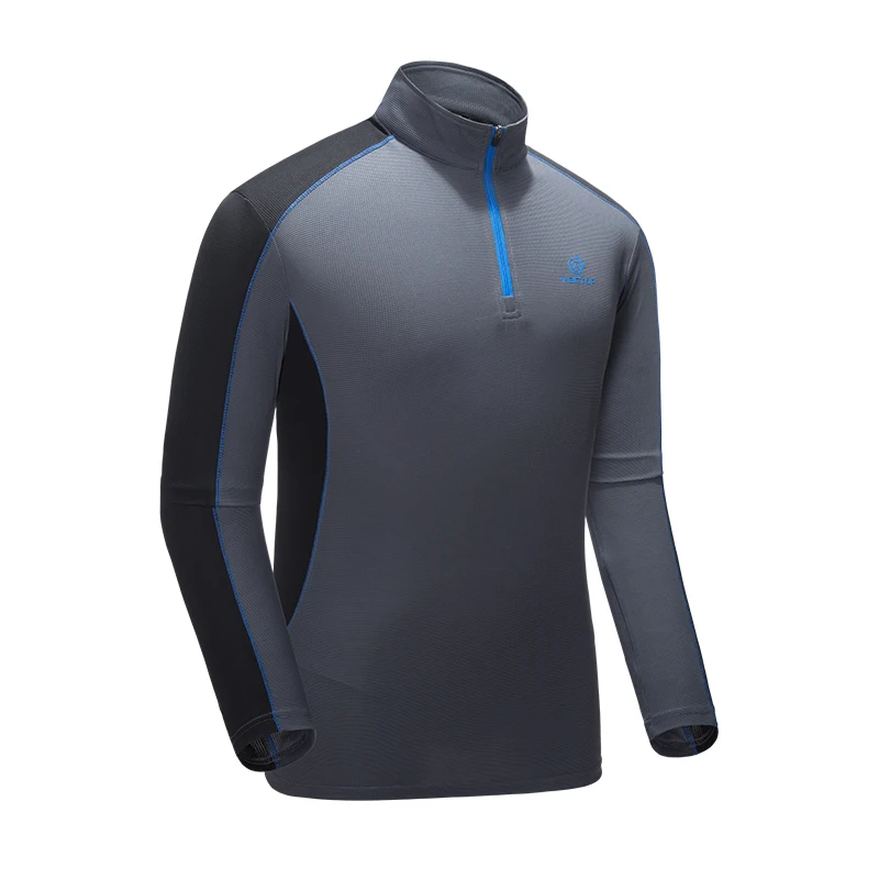 Мужская быстросохнущая футболка Tectop из полиэстера с длинными рукавами для