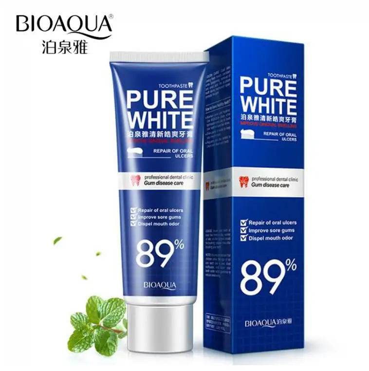 02 120 г BIOAQUA мята Брусника отбеливание зубная паста отбеливание зубов полости рта гигиеническая зубная паста для взрослых Чистка зубов и десен уход - Цвет: 02