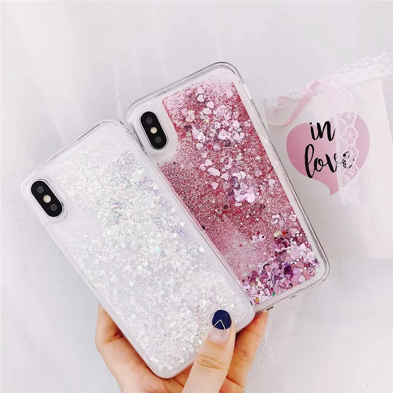 Чехол с жидкими блестками и зыбучим песком для OPPO F11 Pro Star мягкий силиконовый