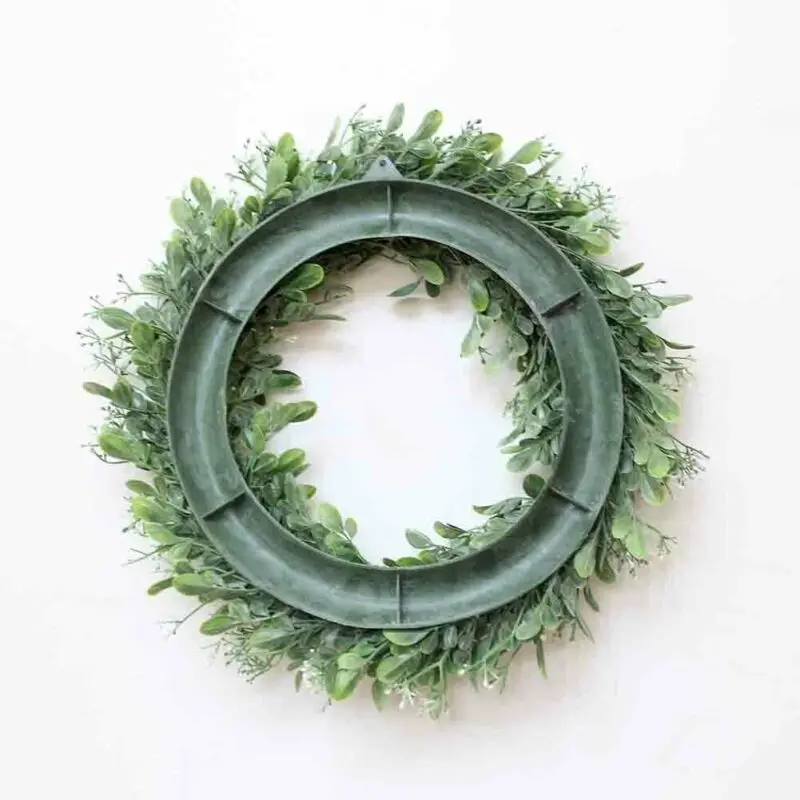 Topiary венки зеленые листья искусственный дверной венок луг цветок внешний