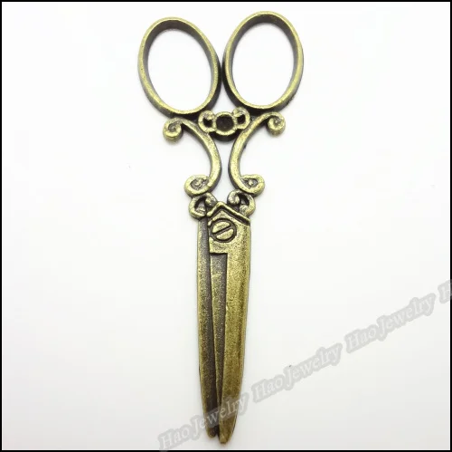 20 шт. винтажные подвески кулон ножницы античные бронзовые браслеты ожерелье
