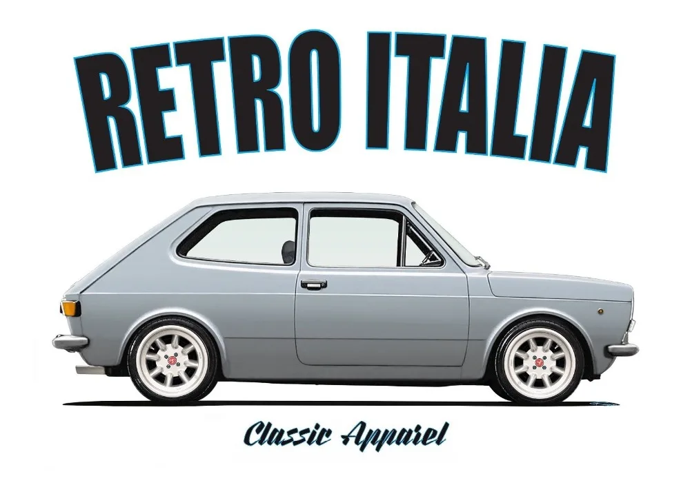 Мужская футболка FIAT 127 SERIES 1 Новое поступление Летний стиль Ретро Италия.