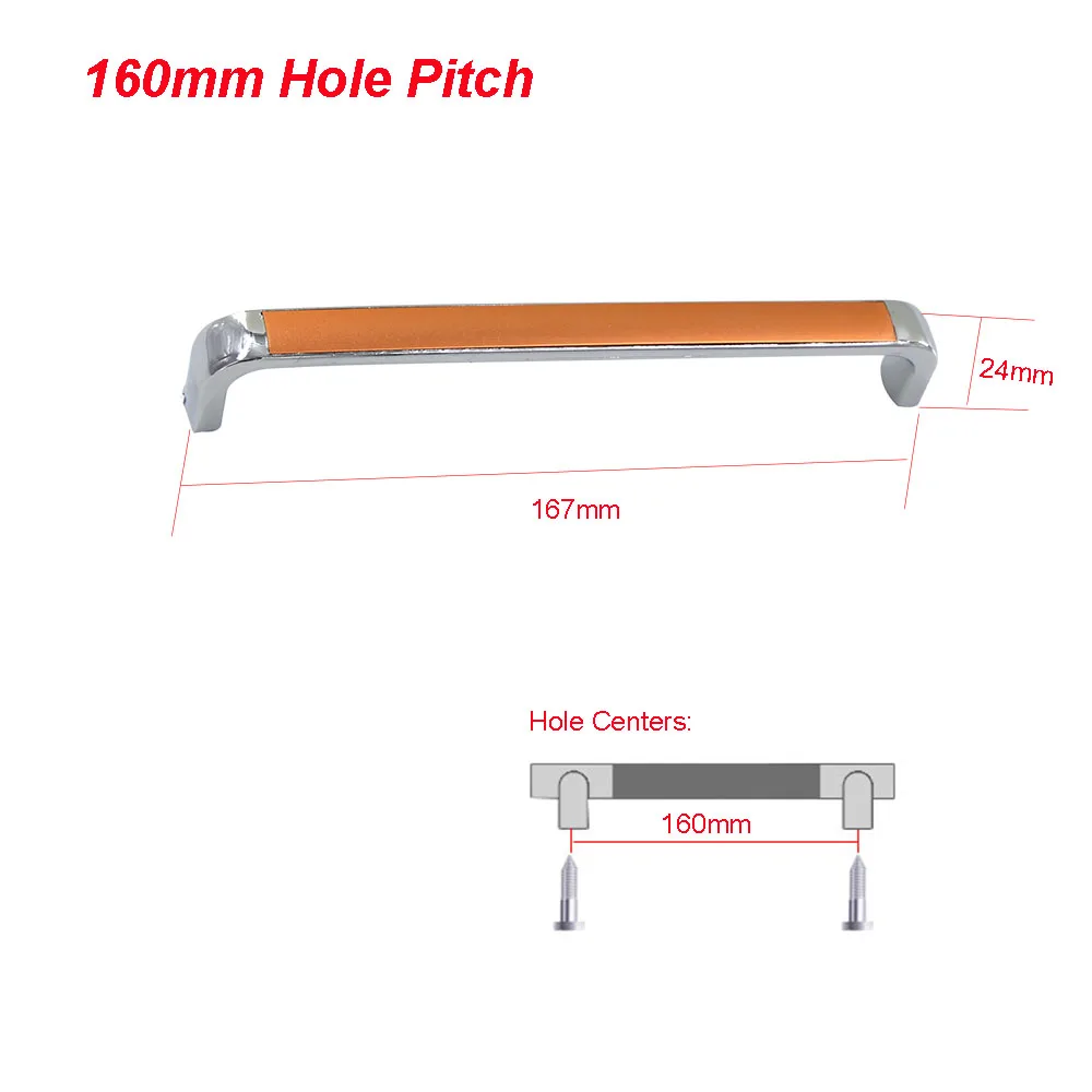 2 шт. ручки для мебели из цинкового сплава кухонного ящика 160 мм Шаг отверстия