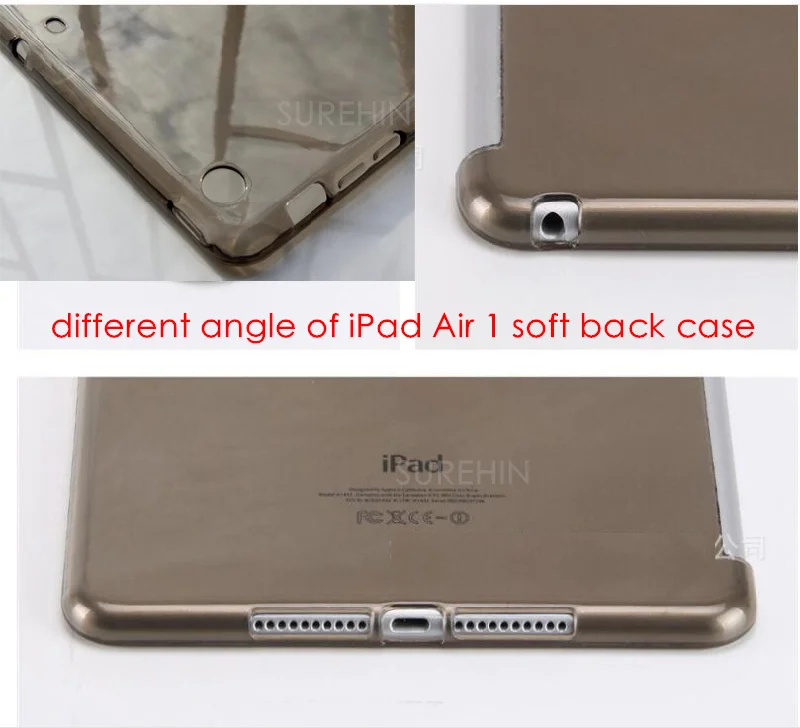 Красивый прозрачный гибкий ТПУ силиконовый нижний задний Чехол для Apple Ipad Mini 1 2 3