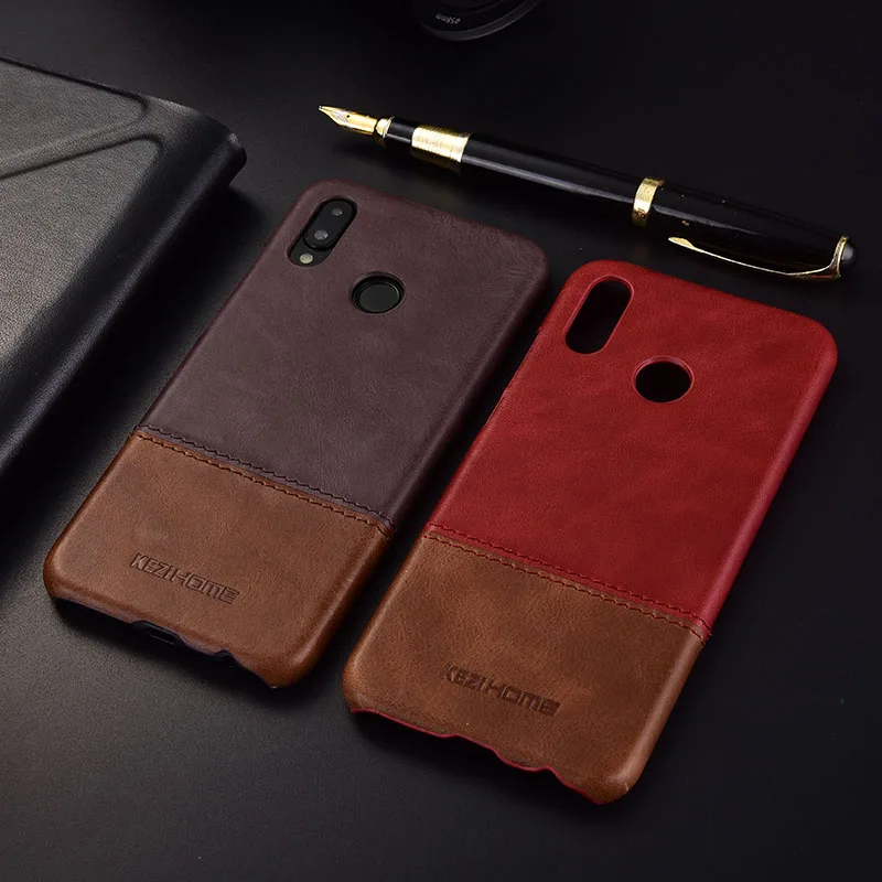 Чехол для Huawei Nova 3e KEZiHOME роскошный популярный цвет натуральная кожа твердая
