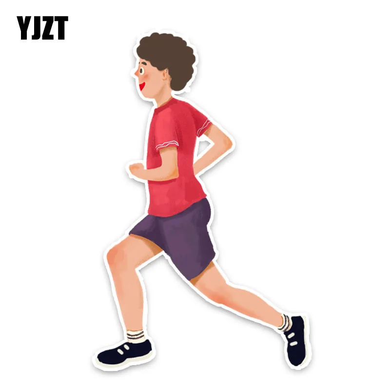 

YJZT 14.4*9.1CM Coolest Running Fitness Movement Car Sticker Accessories 11A1823
