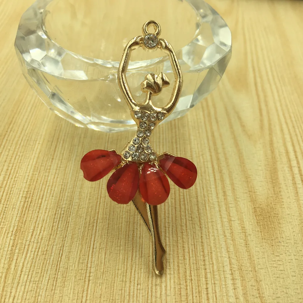 Новинка 30 шт./лот украшение из смолы для балета танцев девочек сплав ожерелье