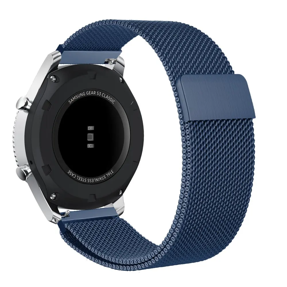 Galaxy Watch 46 мм gear S3 Frontier классический ремешок, 22 мм Миланская Петля из нержавеющей стали замена Смарт-часов браслет ремешок
