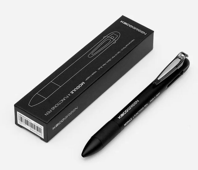 1 pcs back Xiaomi KACO 4 в 1 многофункциональные ручки 0,5 мм синий красный стержень сменный гелевый карандаш механический карандаш японские чернила Офис школа 2 - Цвет: 1 pcs back