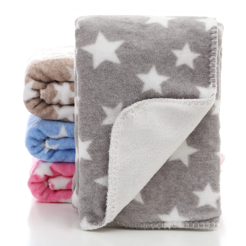 

Newborn Baby Blanket Thermal Coral Fleece Blankets Infant Bebe Swaddle Nap Receiving Stroller Wrap Baby Bedding Blankets