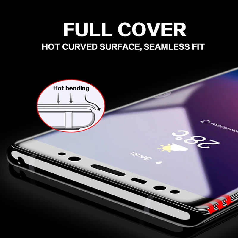 2 шт./лот 5D полный изогнутое закаленное Высокопрочное Стекло для samsung S10 S10Plus S10E S8 S8plus S9 S9Plus Note8 Note9 Экран протектор