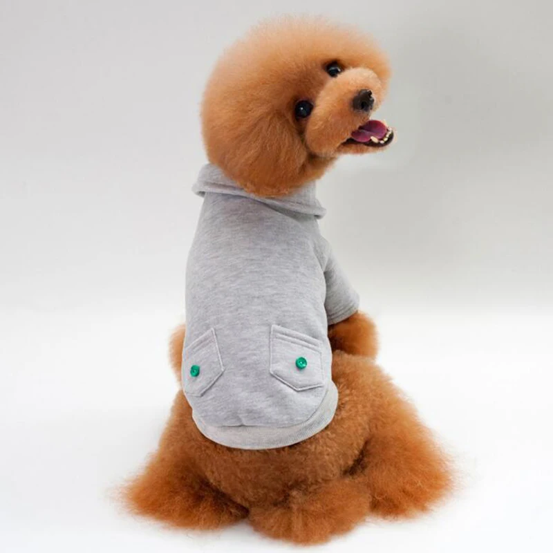 Толстовка с капюшоном для собак sudadera perro одежда щенков отворотами bluza dla psa