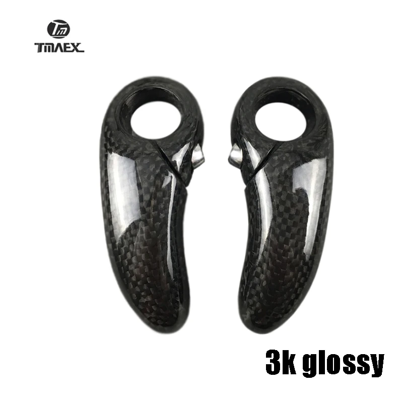3K glossy Полностью 3K Golssy/матовый углеродный руль из углеродного волокна, руль для горного велосипеда, небольшой вспомогательный Руль, ультра светильник, запчасти для велосипеда - Цвет: 3K glossy