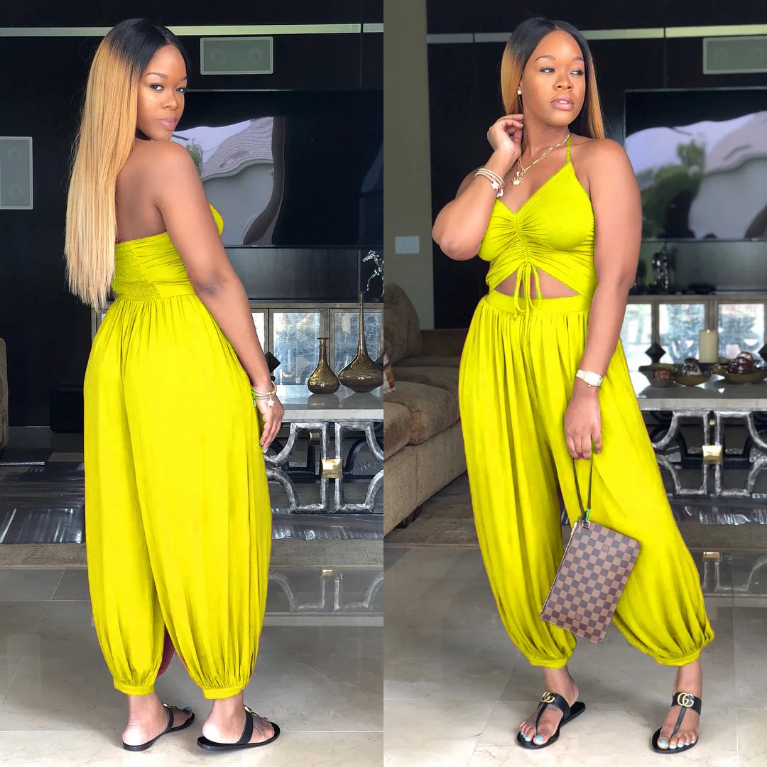 Сексуальный боди с лямкой через шею женский комбинезон Летний сексуальный