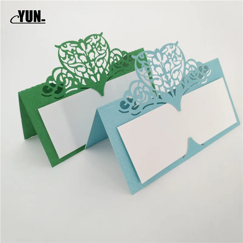 10 шт. лазерная резка настольный визитных карточек сиденья свадебный стол место