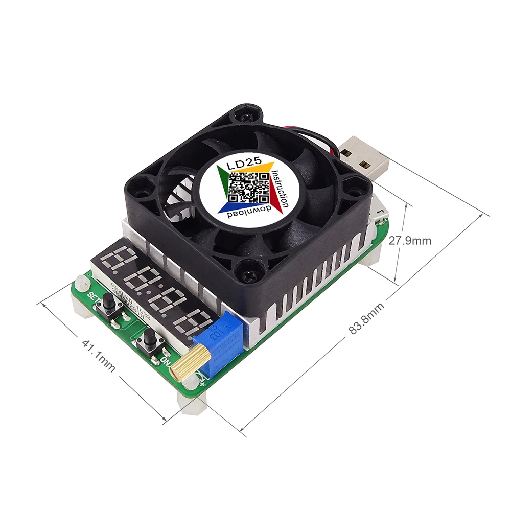 LD25 LD35 электронный нагрузочный резистор USB интерфейс разрядка батарея тест