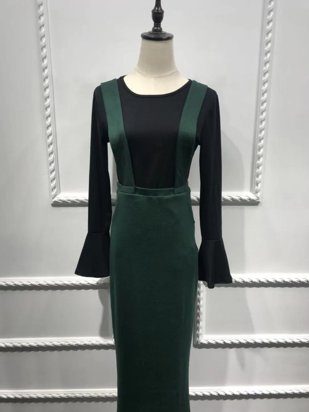 Женская модная юбка с поясом 5 цветов большой размер длинная мусульманская empire jupe