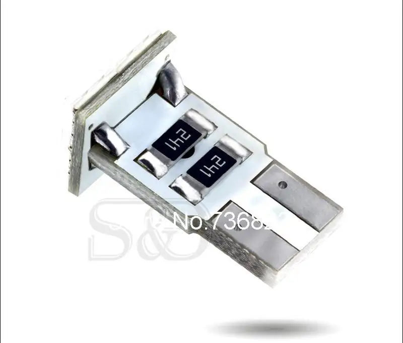 10 шт. T10 4SMD чистый белый CANBUS OBC безошибочный W5W светодиодный автомобильные лампы 501